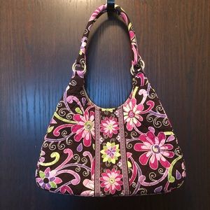 Vera Bradley Large Hobo Bag in Purple Punch